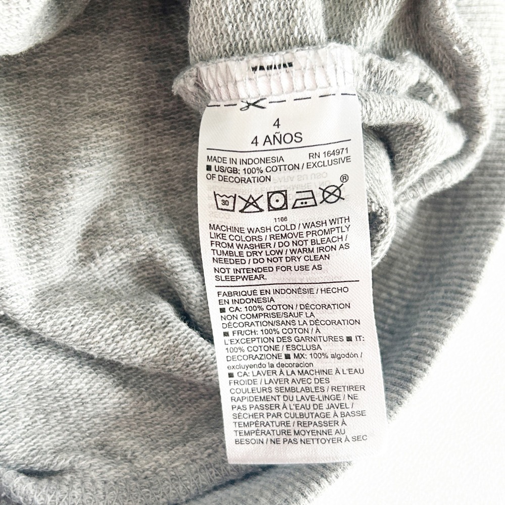 Janie and Jack Girls Floral Embroidered Ruffle Shabby Chic Sweatshirt Size‎ 4 - Picture 4 of 6